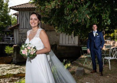 Photo de couple au poudrier à coté de Limoges